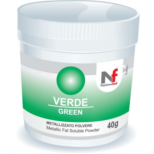 Green edible perlescent color 40g