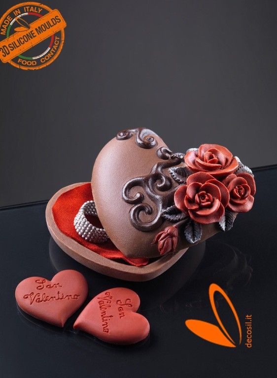 Heart case with Roses Mold