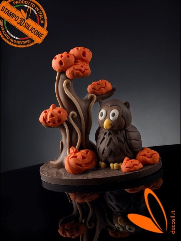 Owl mold Dotto - owl chocolate mold