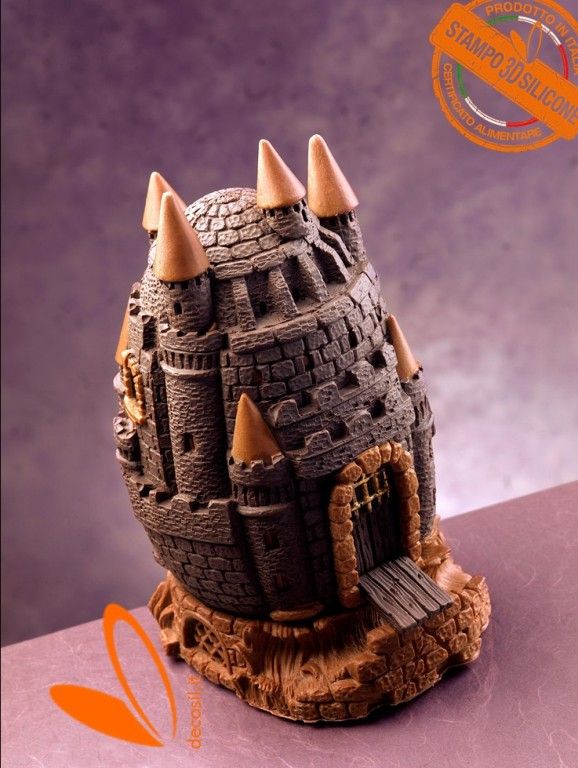 Castle Chocolate Easter Egg LINEAGUSCIO Mold