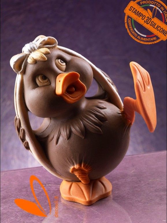 Duck-shape Chocolate Easter Egg LINEAGUSCIO Mold