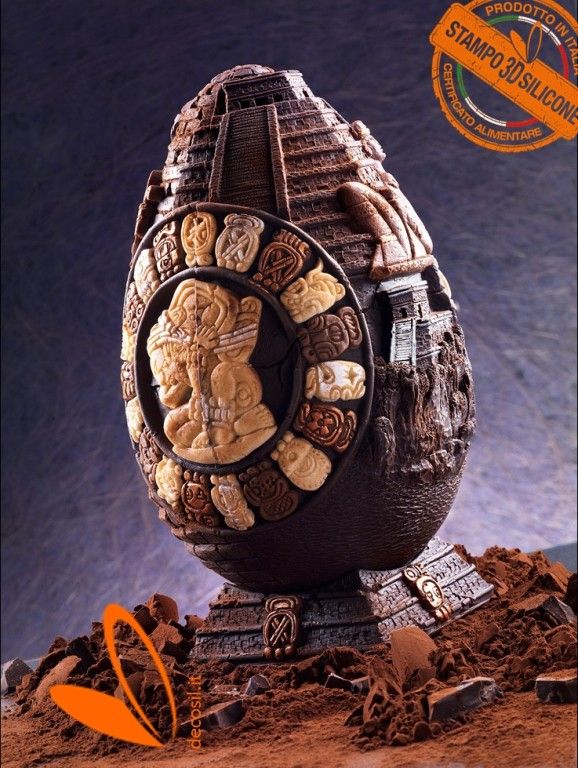 Maya Big Chocolate Easter Egg LINEAGUSCIO Mold