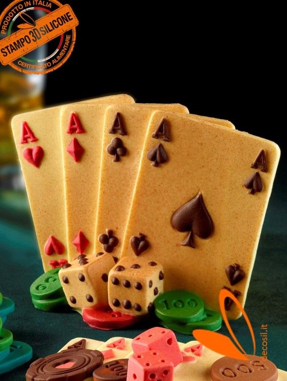 3D Aces Poker mold