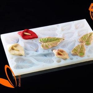 Calla lily flower-shaped silicone multiple mold