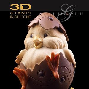 Chick Chocolate Easter Egg LINEAGUSCIO Mold