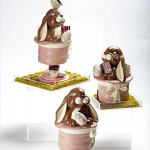 Bunny in the Magic Hat Chocolate Easter Egg LINEAGUSCIO Mold