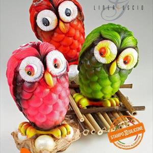 Owl Chocolate Easter Egg LINEAGUSCIO Mold