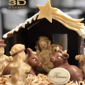 Nativity Crib with Christmas Star mold