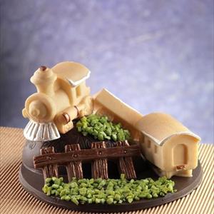 Steam Train with wagons mold  - cake topper