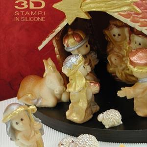 Nativity Crib with Christmas Star mold