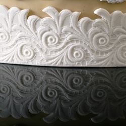 Silicone lace molds for cake decorating