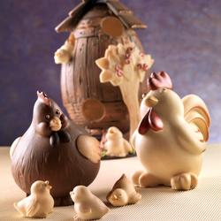 stampo uovo di Pasqua effetto legno LINEAGUSCIO decosil