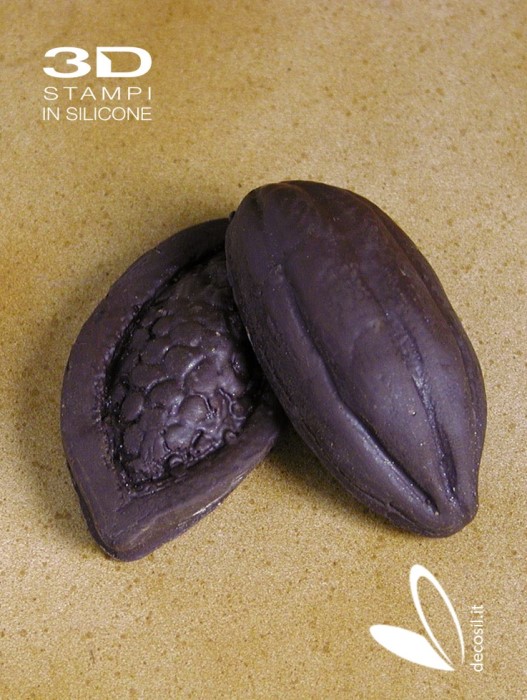 Cocoa Fruit Unfolded and closed mold