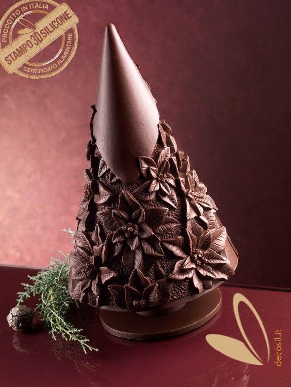 Christmas Stars flowers Chocolate Christmas Tree LINEAGUSCIO Mold