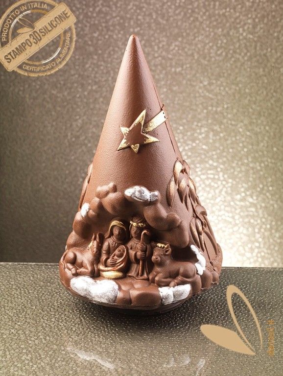 Nativity Scene Chocolate Christmas Tree LINEAGUSCIO Mold