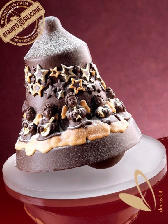 Angels Chocolate Christmas Bell LINEAGUSCIO Mold