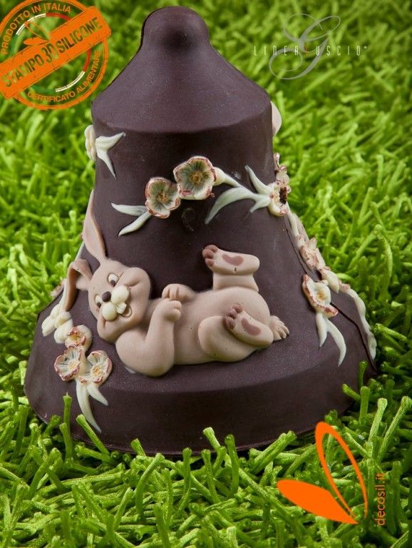 Bunny Chocolate Easter Bell LINEAGUSCIO Mold