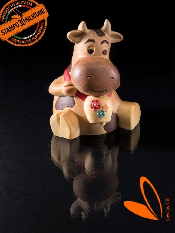Cow Mirca Chocolate Easter Bell LINEGUSCIO Mold