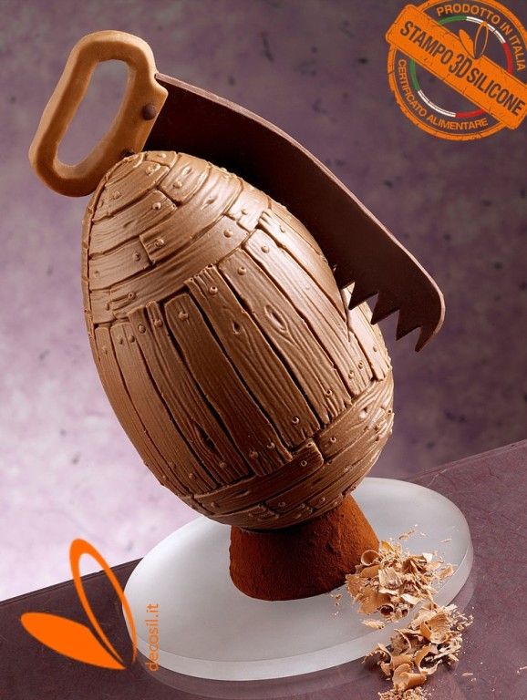 Wooden Chocolate Easter Egg LINEAGUSCIO Mold