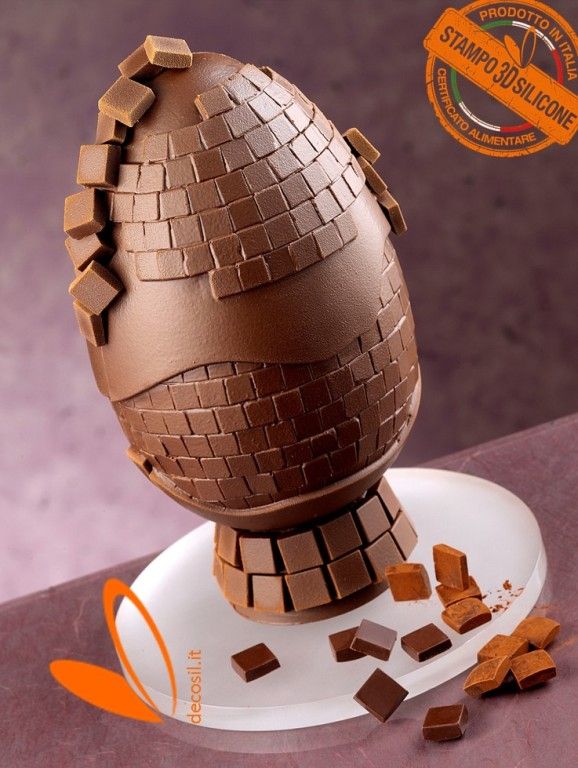 Mosaic Chocolate Easter Egg LINEAGUSCIO Mold