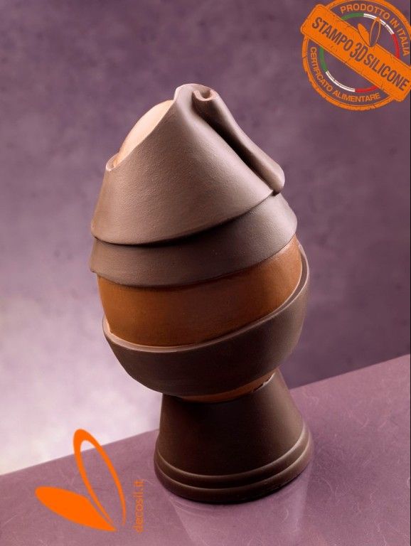 Ribbon Chocolate Easter Egg LINEAGUSCIO Mold