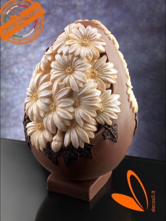Daisies Chocolate Easter Egg LINEAGUSCIO Mold