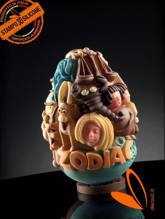 Zodiac Chocolate Easter Egg LINEAGUSCIO Mold