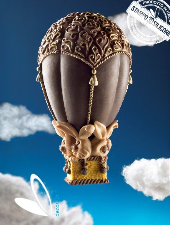 Hot-air balloon Chocolate Easter Egg LINEAGUSCIO Mold