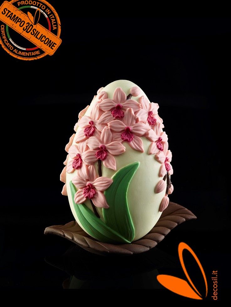 Orchids Chocolate Easter Egg LINEAGUSCIO Mold