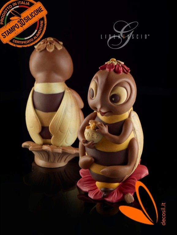 Bee Chocolate Easter Egg LINEAGUSCIO Mold