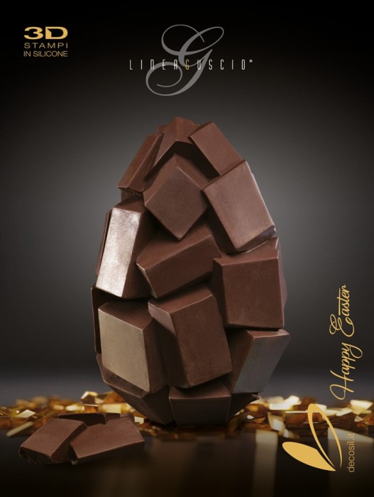 Cubes Chocolate Easter Egg LINEAGUSCIO Mold
