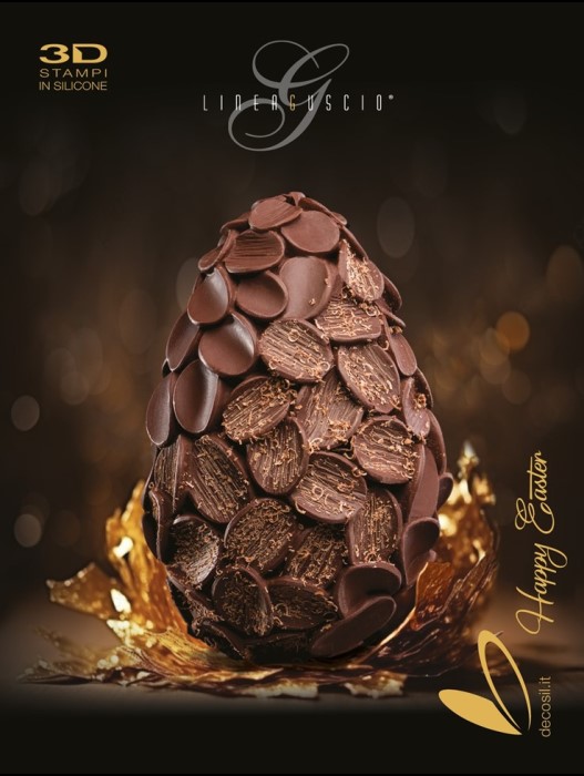 Flakes Chocolate Easter Egg LINEAGUSCIO Mold