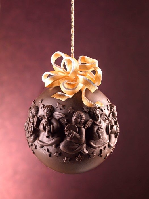 Musician Angels Chocolate Christmas Ball LINEAGUSCIO Mold