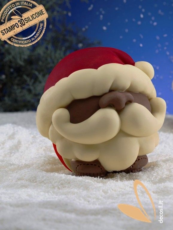 Santa Claus Chocolate Ball LINEAGUSCIO Mold