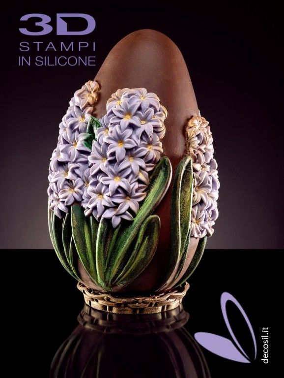 Hyacinth Chocolate Big Easter Egg  LINEAGUSCIO mold