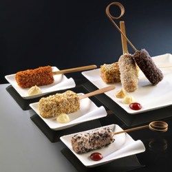 decoStick finger food Salt, decoStick® to stick tartare marinated meat or fish, raw snacks on a stick ideal for buffet service