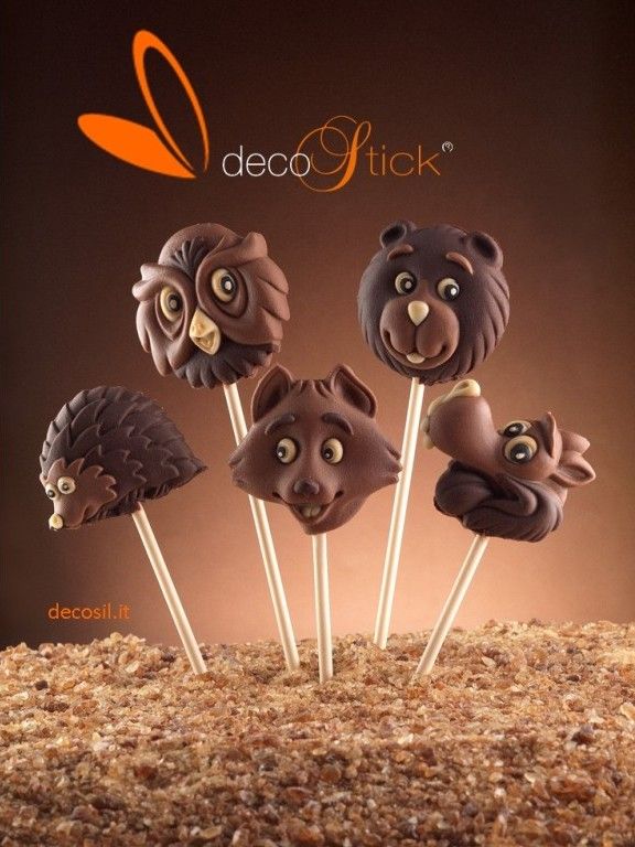 decoStick forest animals Chocolate Lollies Mold