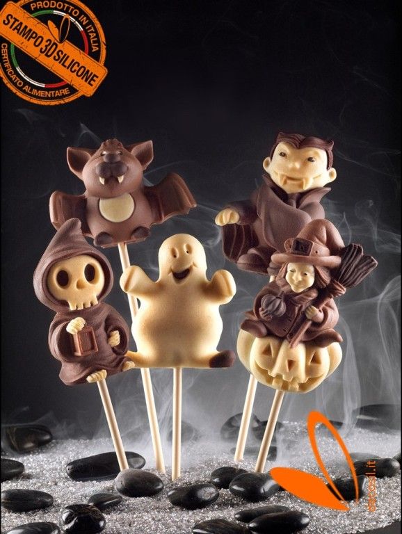 decoStick Halloween Chocolate Lollies Mold