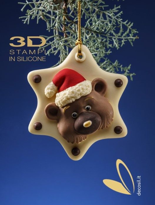 Teddy Bear Ornament chocolate mold