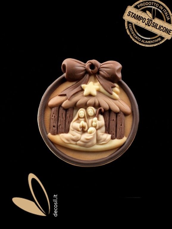 Christmas Crib Ornament Mold