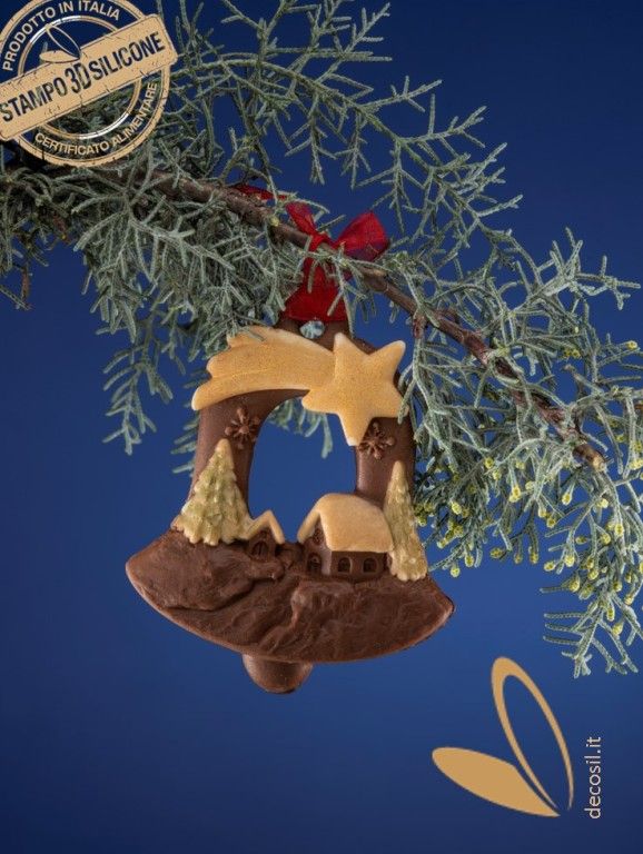 Christmas Hanging Ornament Bell Mold