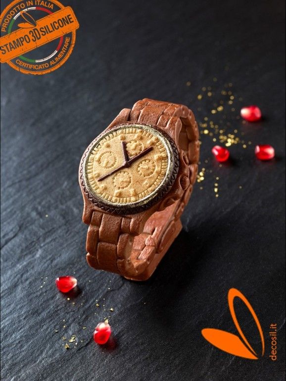 Man Wrist Watch 3D silicone chocolate Mold