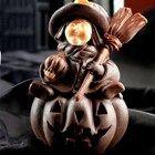 Witch with Pumpkin mold