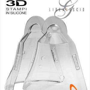 Bunny and Carrots Chocolate Easter Bell LINEAGUSCIO Mold
