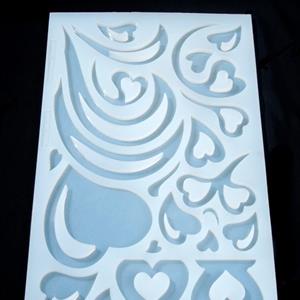 Hearts-shaped mould-mat - Malizia Line