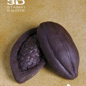 Cocoa Fruit Unfolded and closed mold