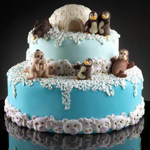 Penguins in pairs mold