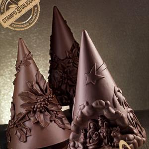 Holly Chocolate Christmas Tree LINEAGUSCIO Mold