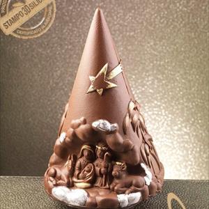 Nativity Scene Chocolate Christmas Tree LINEAGUSCIO Mold