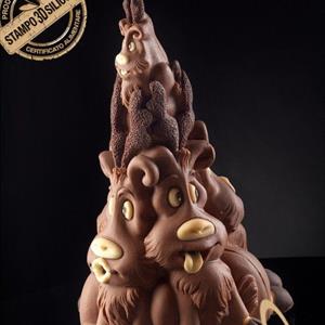 Reindeers Family Chocolate Christmas Tree LINEAGUSCIO Mold